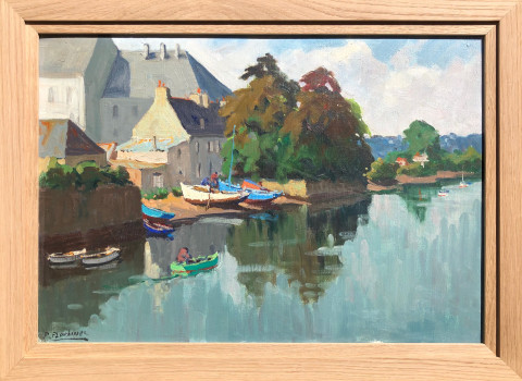 Vue de Locmaria à Quimper par Pierre Plouhinec