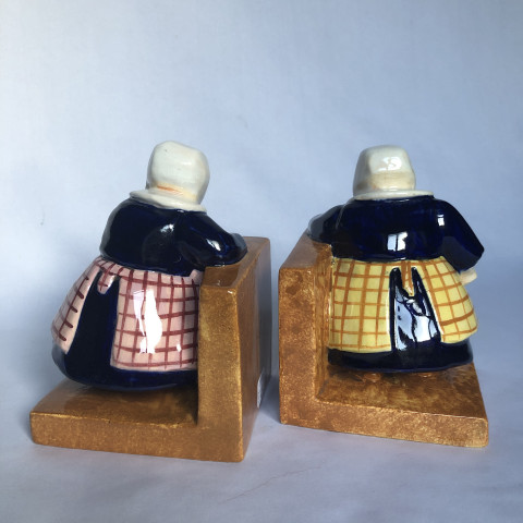 Paire de serre-livres aux fillettes