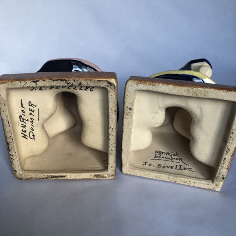 Paire de serre-livres aux fillettes