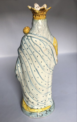 Rare vierge patronymique de nevers datée 1635 