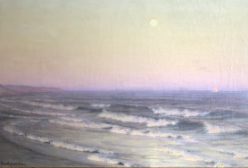 Soleil couchant sur la dune de Beg-Meil par Harrison