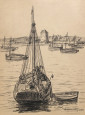 Bateaux au mouillage à Camaret