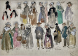 Étude de costumes breton