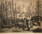 Retour des chaloupes sardinières à Douarnenez par Henry Cheffer