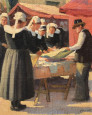 Marché aux étoffes par Jules Henriett