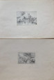 Deux petits dessins originaux de Saint Omer par Jules Noël – Nord de la France