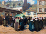 Jour de marché près des anciennes halles de Concarneau par Bulfield