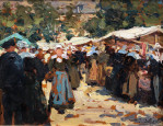 Marché à Concarneau par Joseph Bulfield