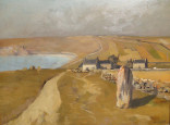 Menhir en baie d'Audierne par Charles Cottet
