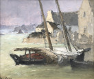 Jour de tempête à Saint Cado par Louis-Marie Désiré-Lucas