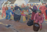 Le marché par Emile Guillaume