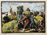 Pêcheurs de goémon à St Edwett par Lionel Floch