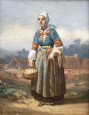 Femme de Locmaria près de Quimper par Louis Caradec