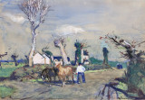 Entre ciel et terre, un jour d’hiver par Lucien Simon