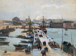 Le Bassin Pénéroff à Concarneau par Lucien-Victor Delpy