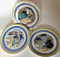 Assiettes du service de la galette par Méheut