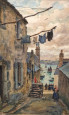 Au détour d'une rue de Douarnenez en 1917 par Paul Abram