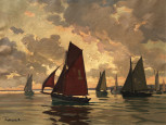 Lumière du soir à Concarneau par Paul Eschbach