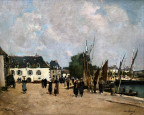 Sur les quais de Concarneau par Paul Lecomte