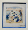 Bretons sur la plage par Jean Pégot-Ogier