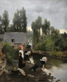 Femme de Pont-Aven au lavoir
