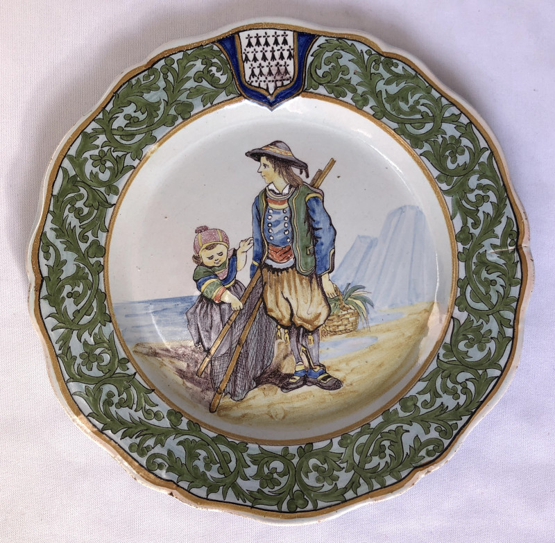 Pêcheur de Douarnenez et son enfant 