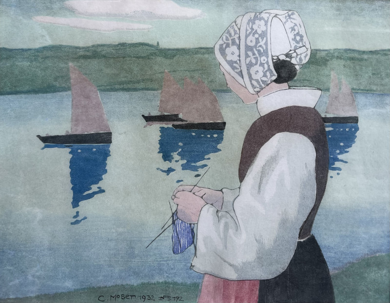 Femme d’Audierne à son ouvrage