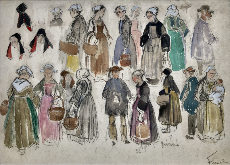 Étude de costumes breton