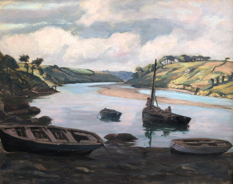 Vue de la Laïta du port du bas-Pouldu