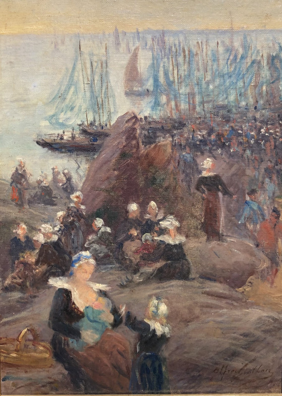 Retour de pêche à Concarneau par Alfred Guillou