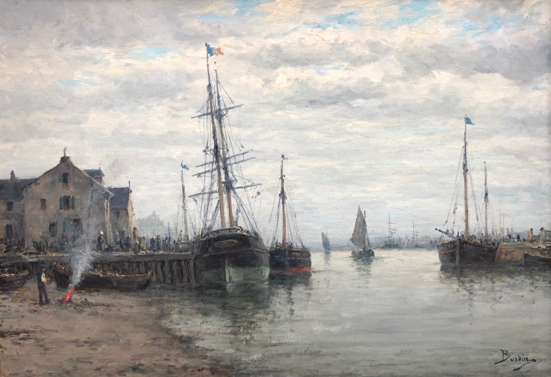 Le port de Paimbœuf par Amélie Burdin