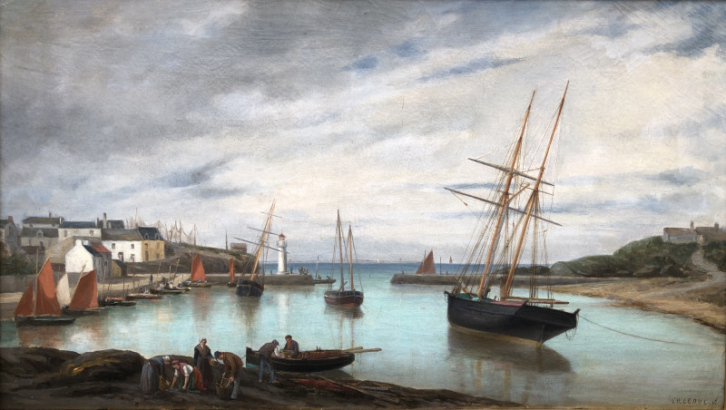 Port de Sauzon à Belle-île-en-mer par Charles Leduc