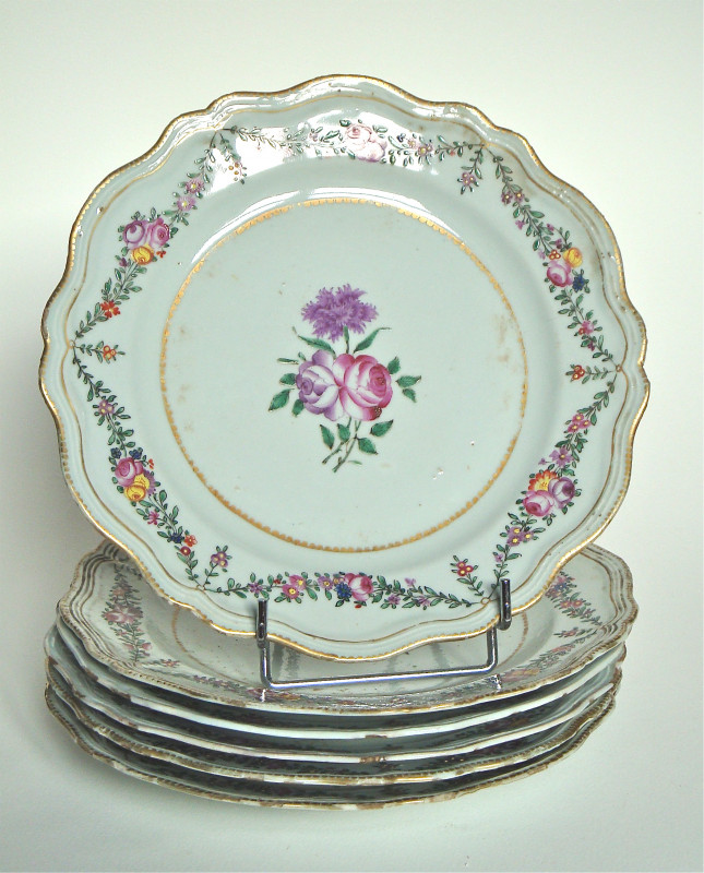 6 Assiettes de la Cie des Indes