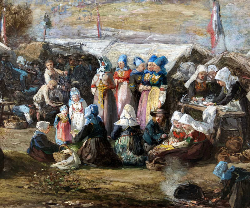 Le pardon de Sainte-Anne-la-Palud par Eugène Boudin