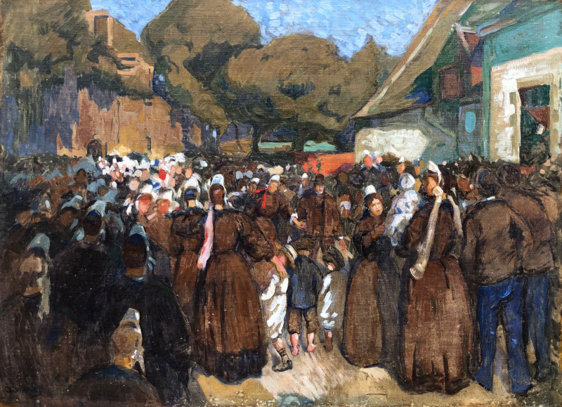 La fête au village par Georges Gardenty