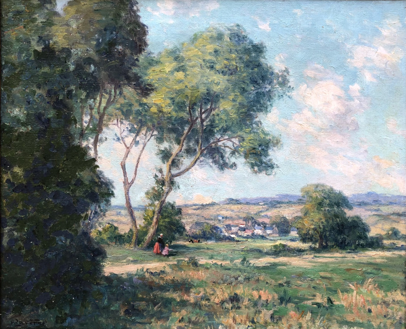 Paysage de campagne par Henri Duverne