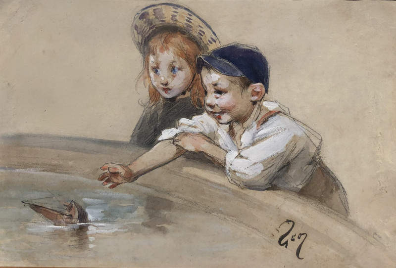 Enfants au parc par Géo