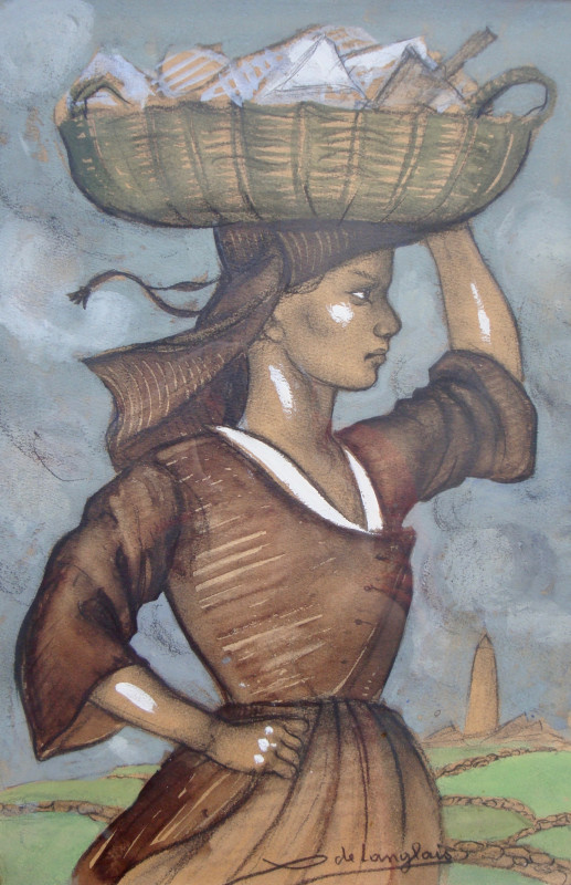 Profil d'une femme de l'île de Sein par Xavier de Langlais