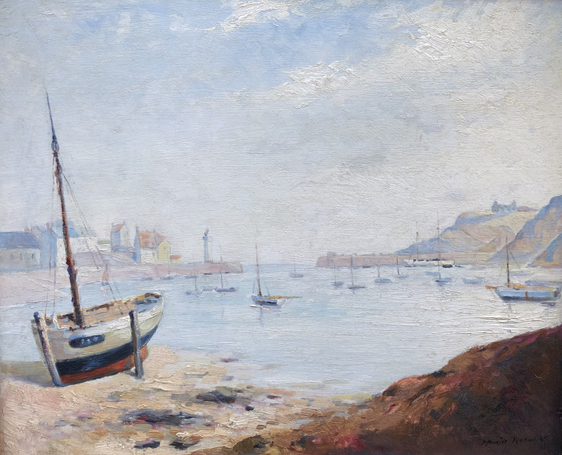 Port de Sauzon à Belle-îles-en-mer par Maurice Robin