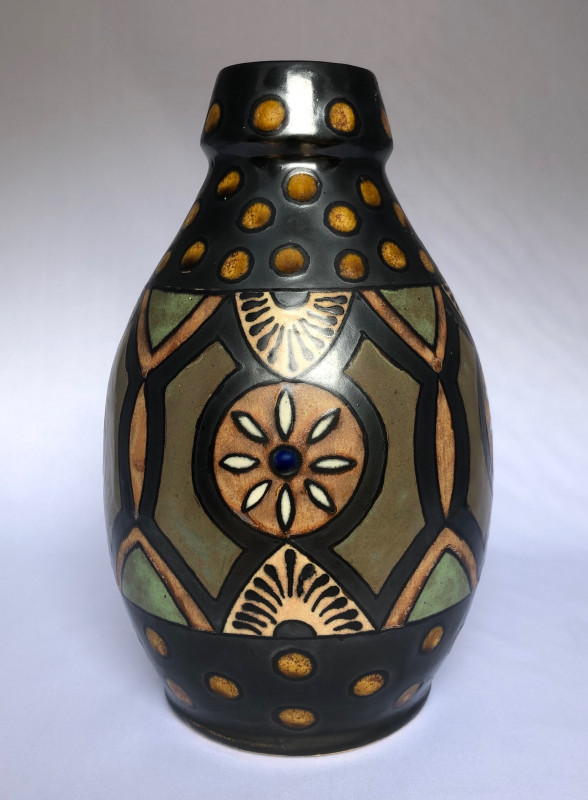 Vase à motif africaniste Odetta