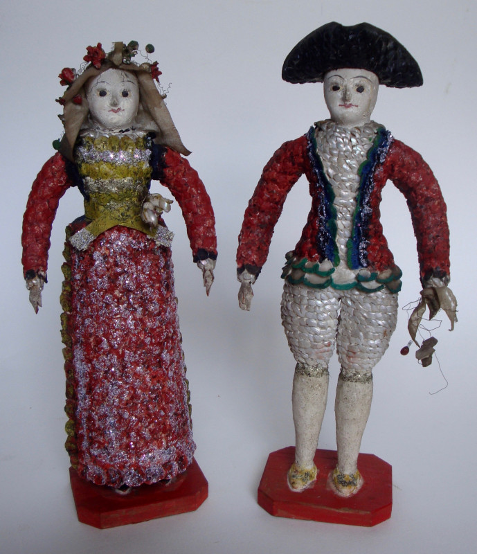 Couple de paludiers en coquillage