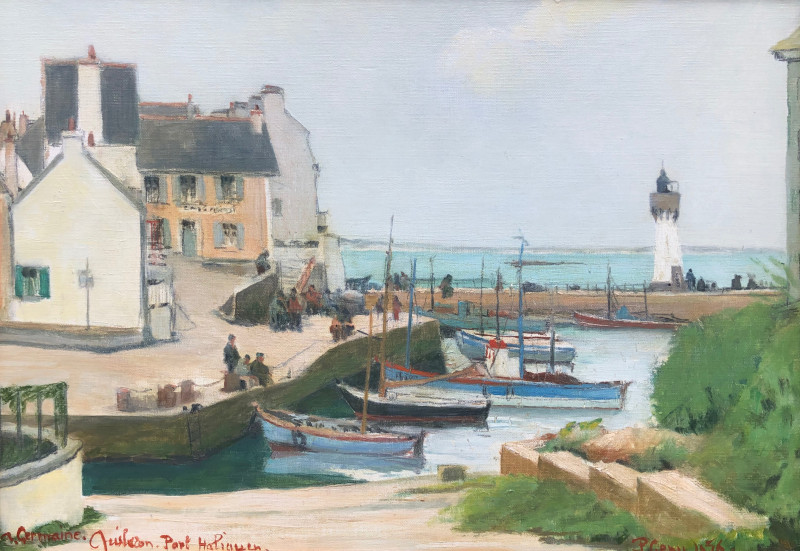 Le port de Port-haliguen à Quiberon en 1956 par Paul Geny