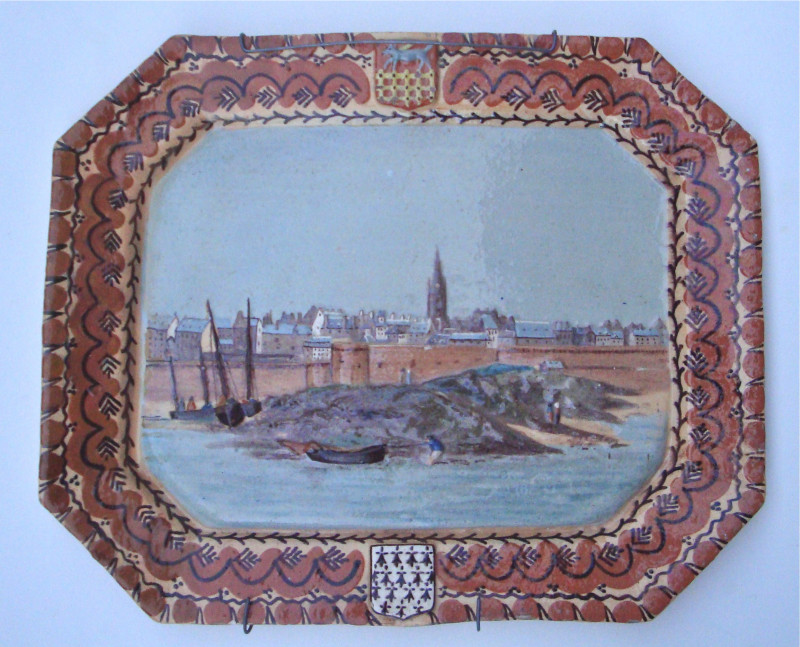 Plaque Saint-Malo par Porquier Beau