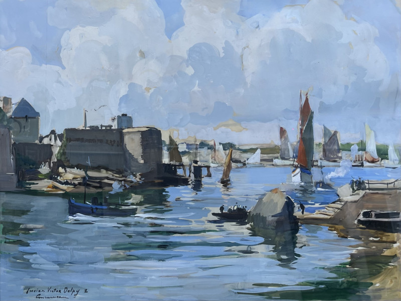  Le port de Concarneau par Lucien-Victor Delpy