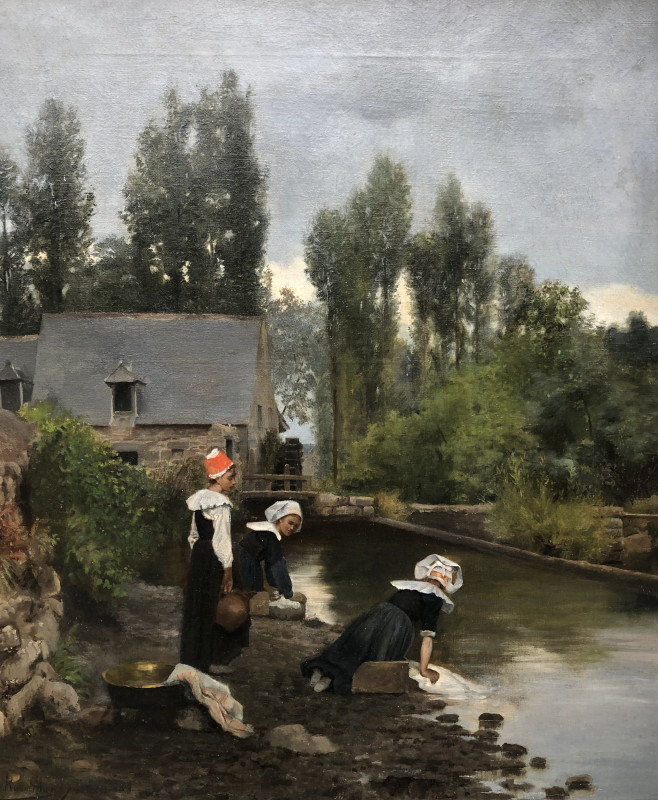 Femme de Pont-Aven au lavoir