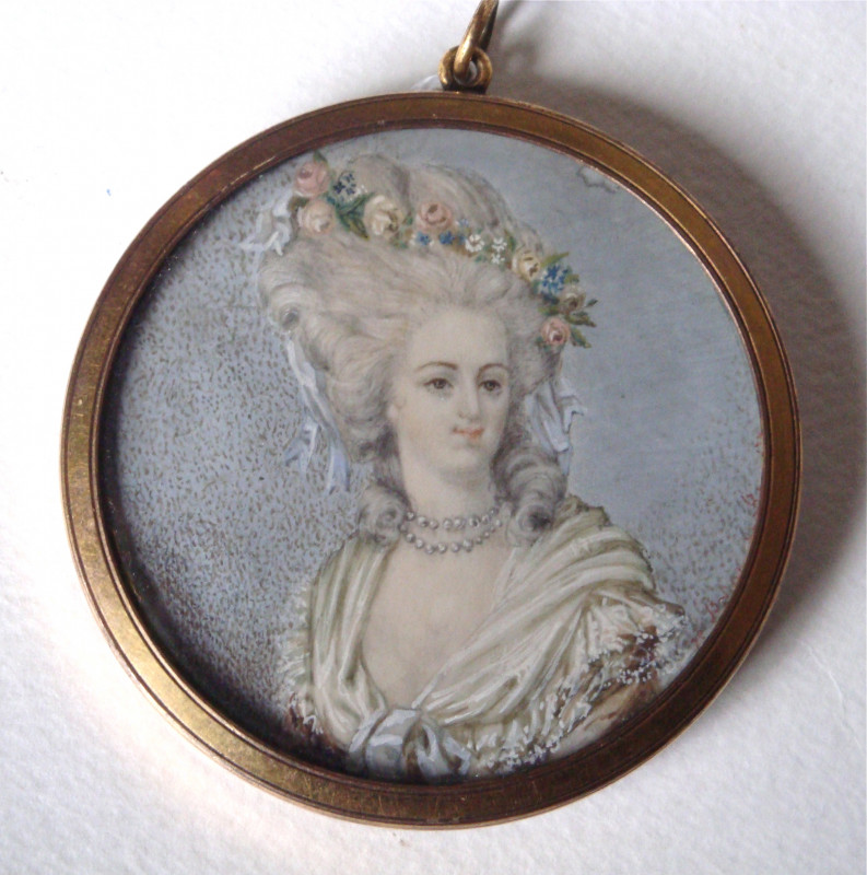Médaillon repésentant Marie-Antoinette