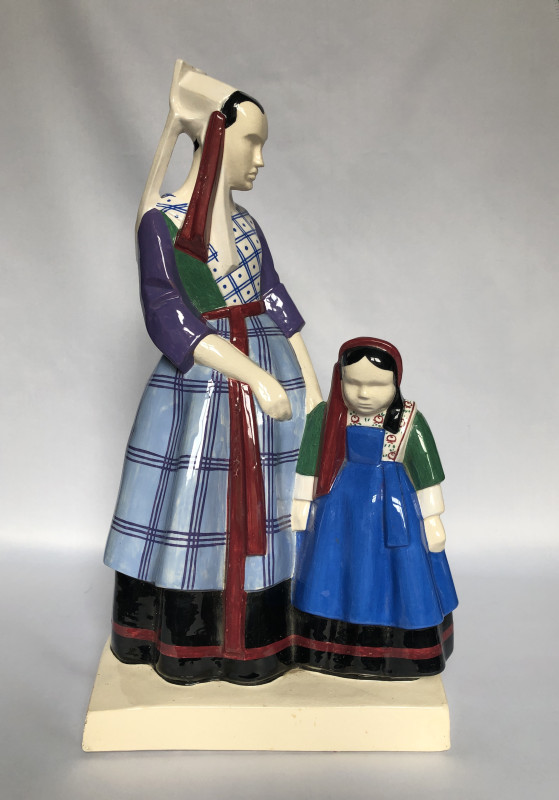 Plougastélène et son enfant par Robert Micheau-Vernez