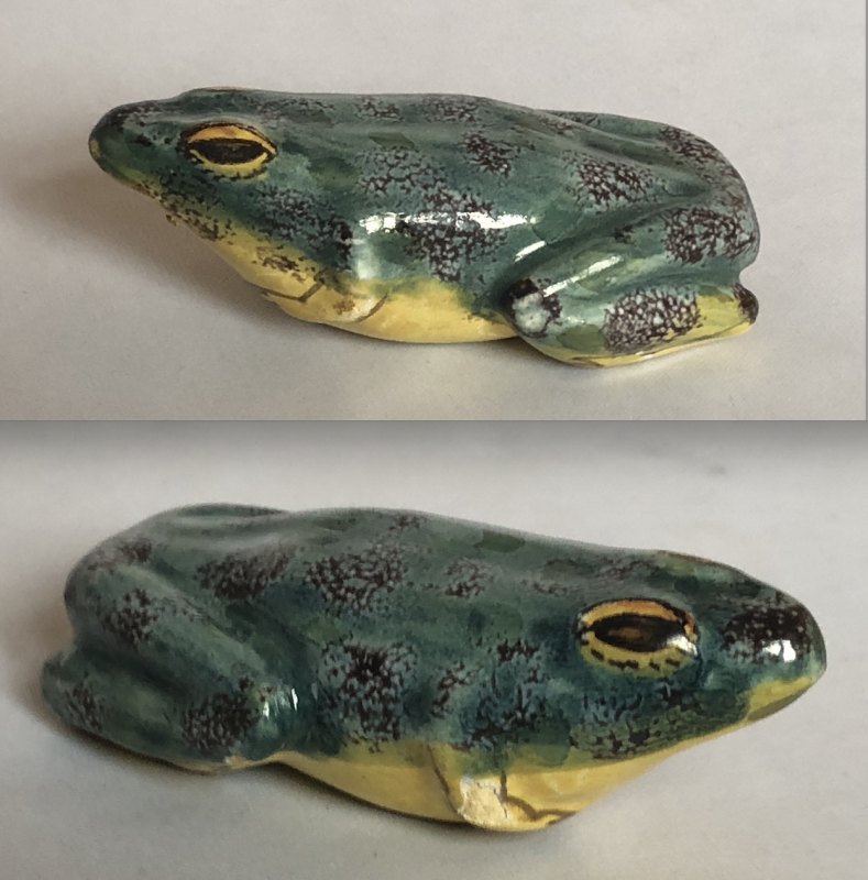 Rare secouette en forme de grenouille