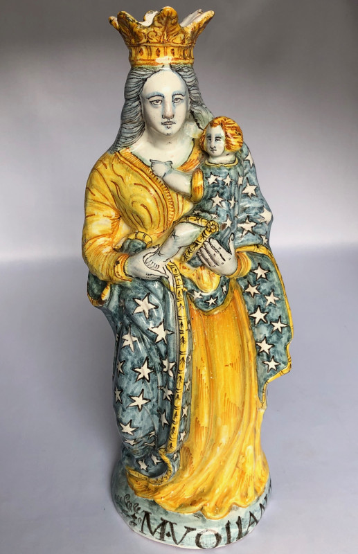 Rare vierge patronymique de nevers datée 1635 