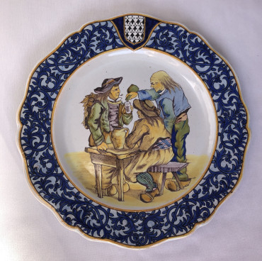 Trois hommes au cabaret de Plogonnec